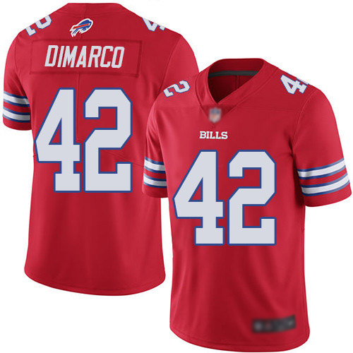 Men Buffalo Bills #42 Patrick DiMarco Limited Red Rush Vapor Untouchable NFL Jersey